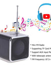 Rechargeable Portable radio FM portable mini radio Mini High Bluetooth Portable Voice Suitable for computer cell phone MP3 music