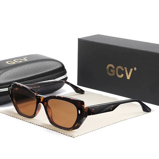 Cat Eye Acetate Polarized UV400 Fashion Sunglasses for Women Luxury Party Eyewear