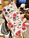 MagSafe Clear Flower Case – Shockproof & Wireless Charging Compatible iPhone Series
