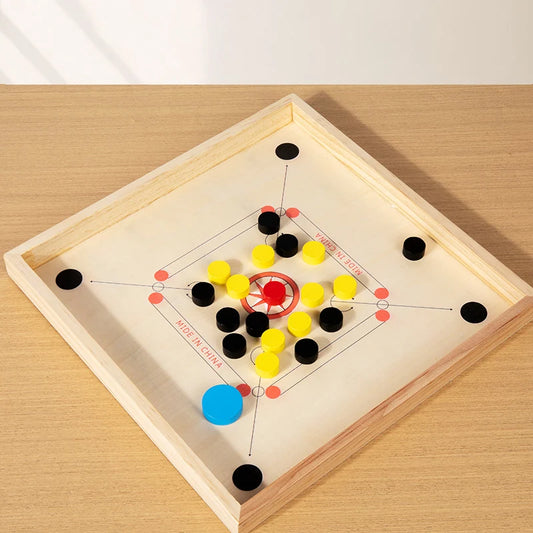 Wooden Sling Puck Tabletop Battle Board Game