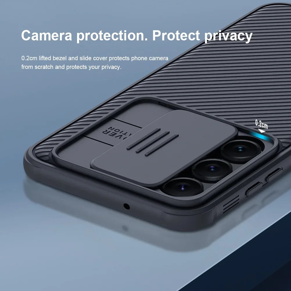 Cam Shield Pro Case For Samsung Galaxy SM227 + Plus Ultra Camera Slider Protection luxury TPU + PC Shockproof Back Cover