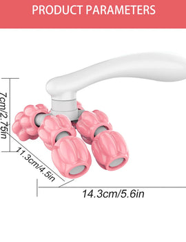 Y-shaped 8-bead massager Hand Held Massager Massager Roller for Hand Muscle Back Neck Foot Shoulder Leg Pain Relief Massage Tool