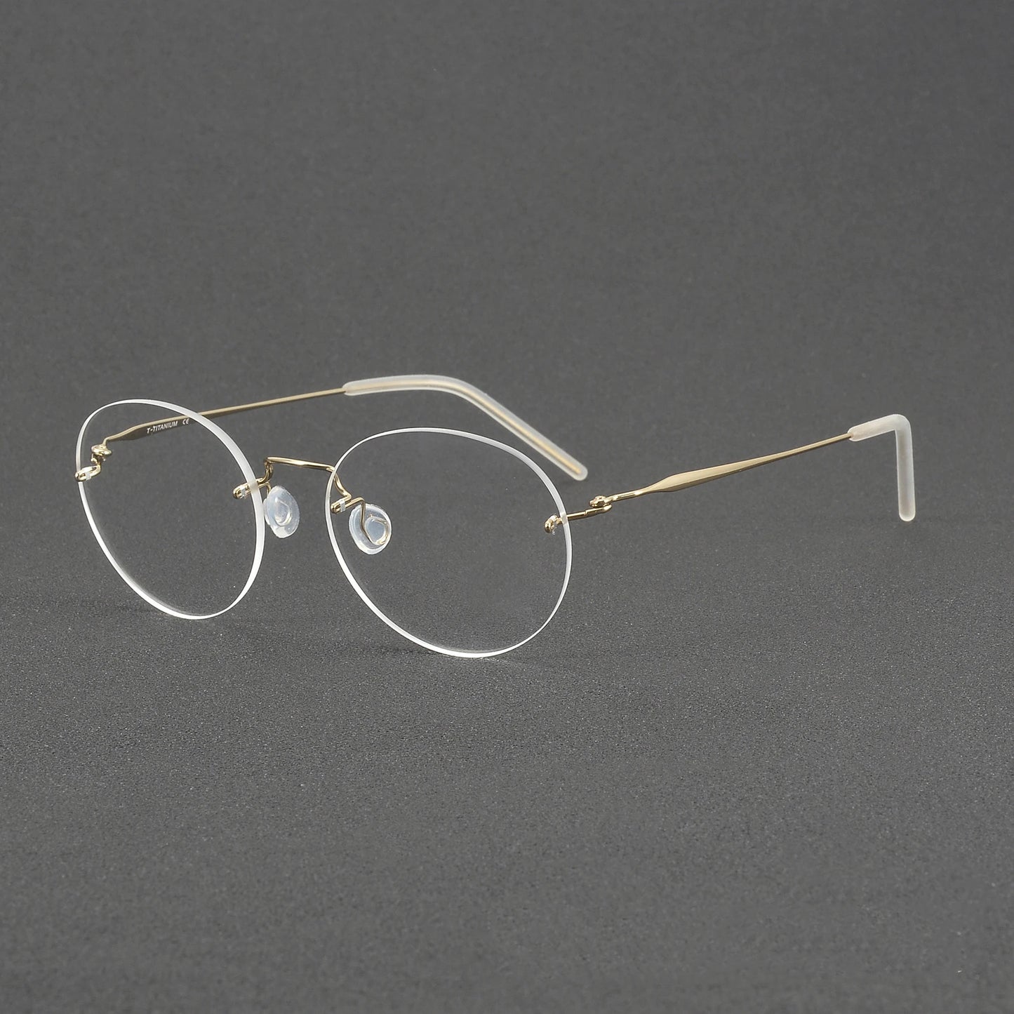 Ultralight Oval Rimless Titanium Eyeglasses Frame