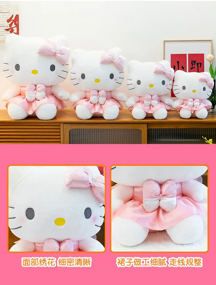 Kawaii 60cm Hello Kitty Stuffed Doll Sanrio Plush Toy Anime Dream Series Cute Girl Kids Birthday Gift Soft Sleeping Pillow