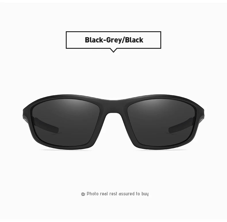 TR90 Polarized Outdoor Sports Sunglasses UV400 Mirror Anti-Glare Driving Glasses for Men Women