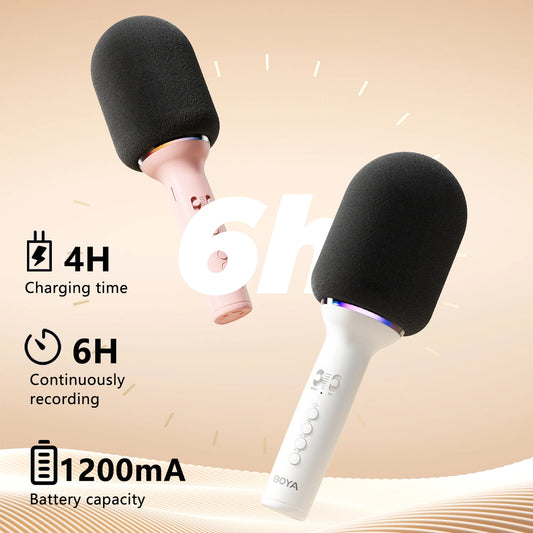 K11 Wireless Bluetooth Karaoke Microphone Portable Handheld Mic Speaker Machine Home Party Birthday Home KTV for Smartphone