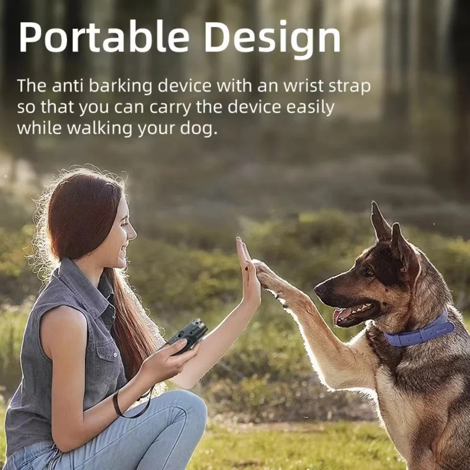 2 In 1 Training & Anti Barking Device Ultrasonic Dog Repeller With Flashlight Stop Attack Rechargeable Anti Dog Bark Deterrent