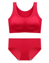 Women’s 2-Piece Seamless Bra & Panties Set – Soft, Wire-Free,