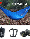 300*140cm Ultralight Hammock 380T (20D) New Parachute Nylon Single Shelter For Hiking Riding And Camping