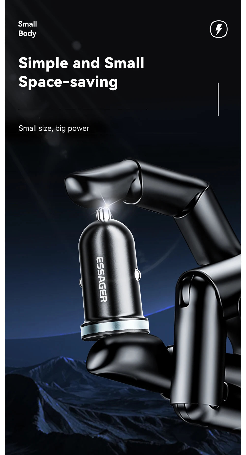 30W USB-C + USB-A Fast Car Charger (PD + QC 3.0)