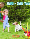 3 in 1 Ladybug Multifunction Exercise Machine Kids Jump Toss Toys Rocket Launcher Rope Sports Game Outdoor Educational Toy Gifts
