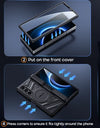 Strong Magnetic Case for Samsung Galaxy Z Fold 6 with MagSafe Built in Screen Protector Belt Clip Kickstand Function Phone Case