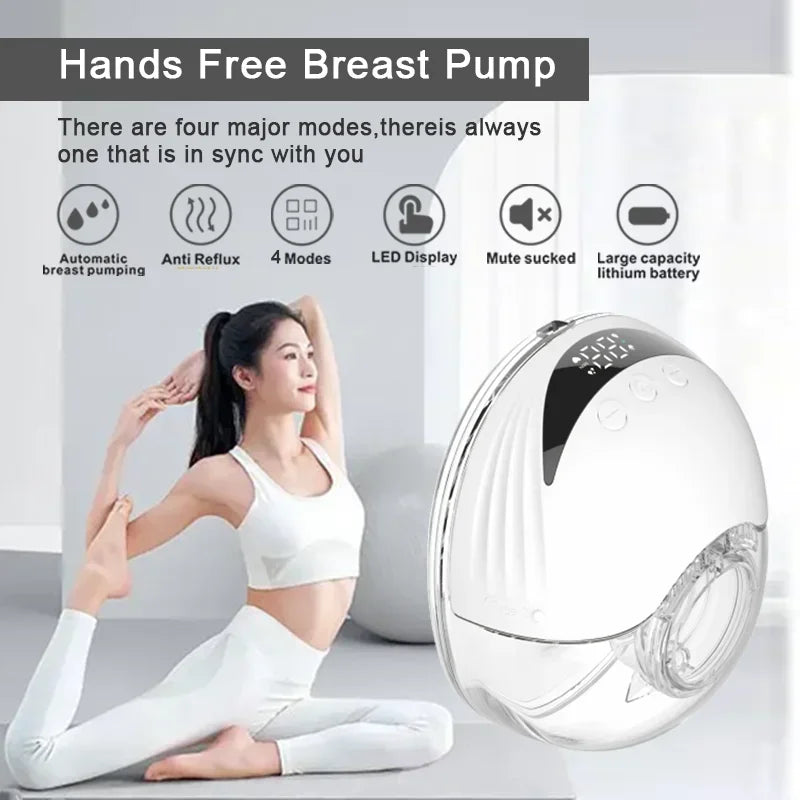 Wearable Electric Breast Pump Wireless Breast Pump Portable Low Noise Handsfree Breast Pump  Feeding Accessories