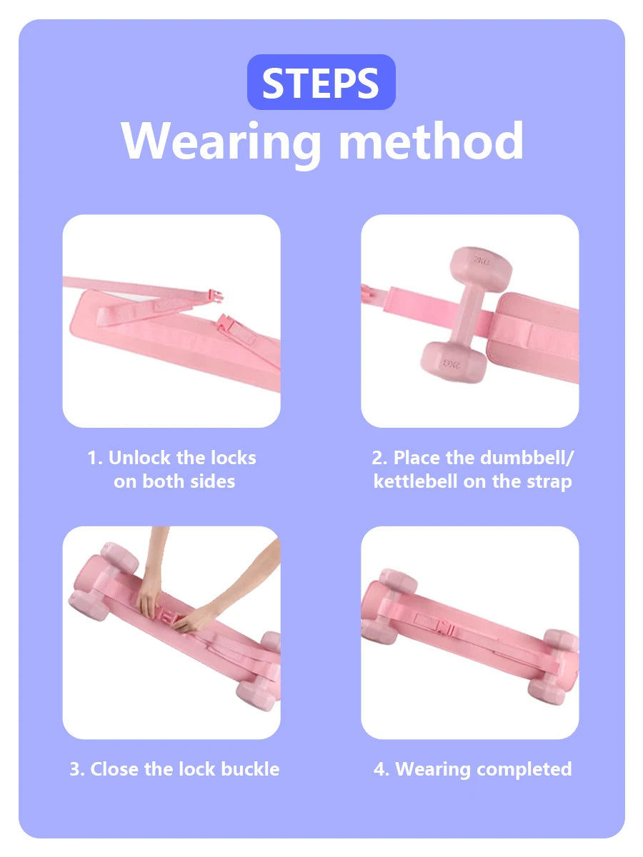 Exercise Hip Thrust Belt ,For Dumbbells, Kettlebells, and Plates,Slip-Resistant Padding for Hip Protection,Perfect for Gym, Home