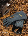 Outdoor Camping Cowhide Insulated Heat-Resistant Gloves High Temperature Resistant Kitchen Microwave BBQ Gloves