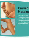 Curved Wood Roller for Stomach Cellulite,Wooden Therapy Massage Tool for Body Shaping,Wood Massager Stick for Lymphatic Drainage