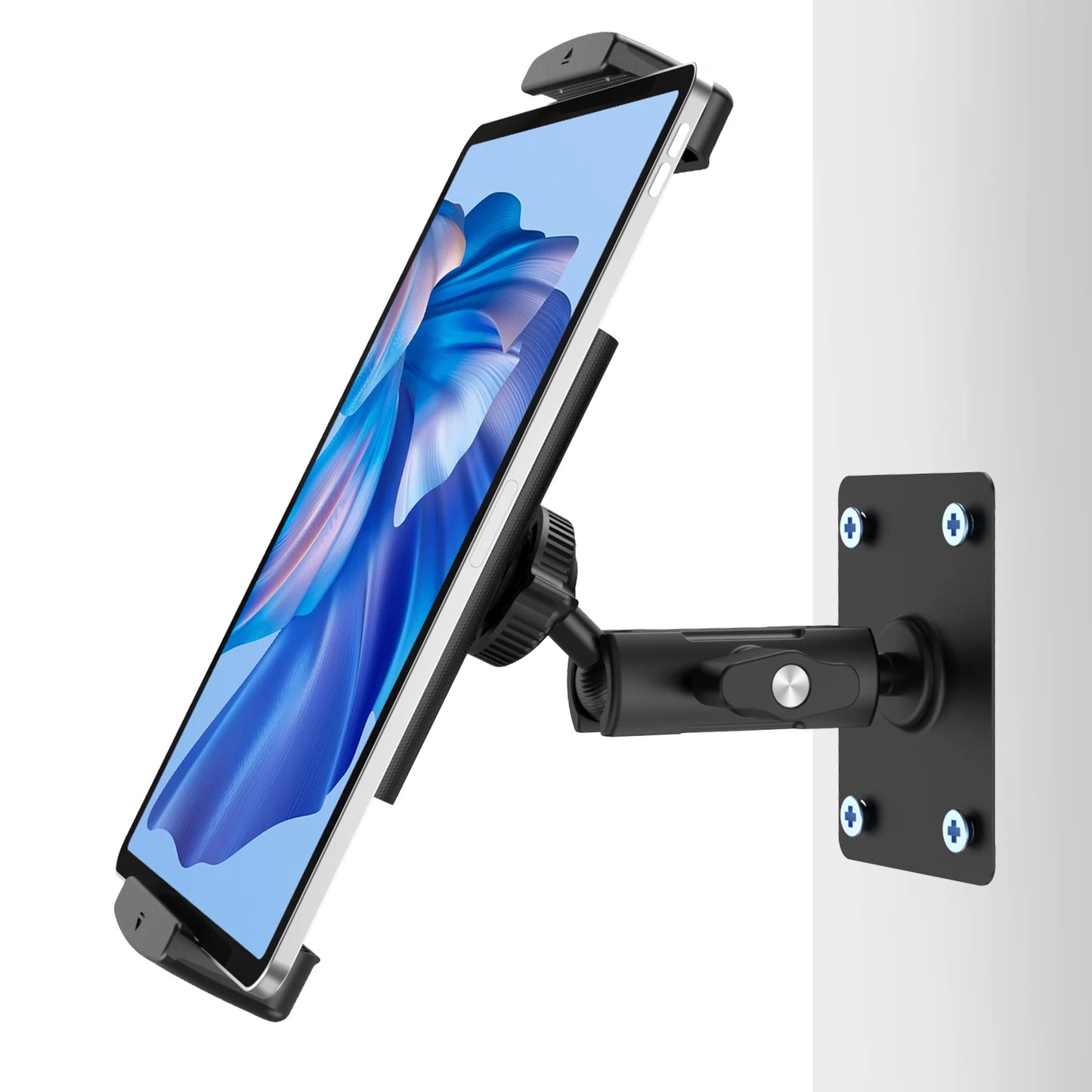 Tablet Wall Mount Holder for iPad Tablet Adjustable Stand Mount with Double 360° Ball Head