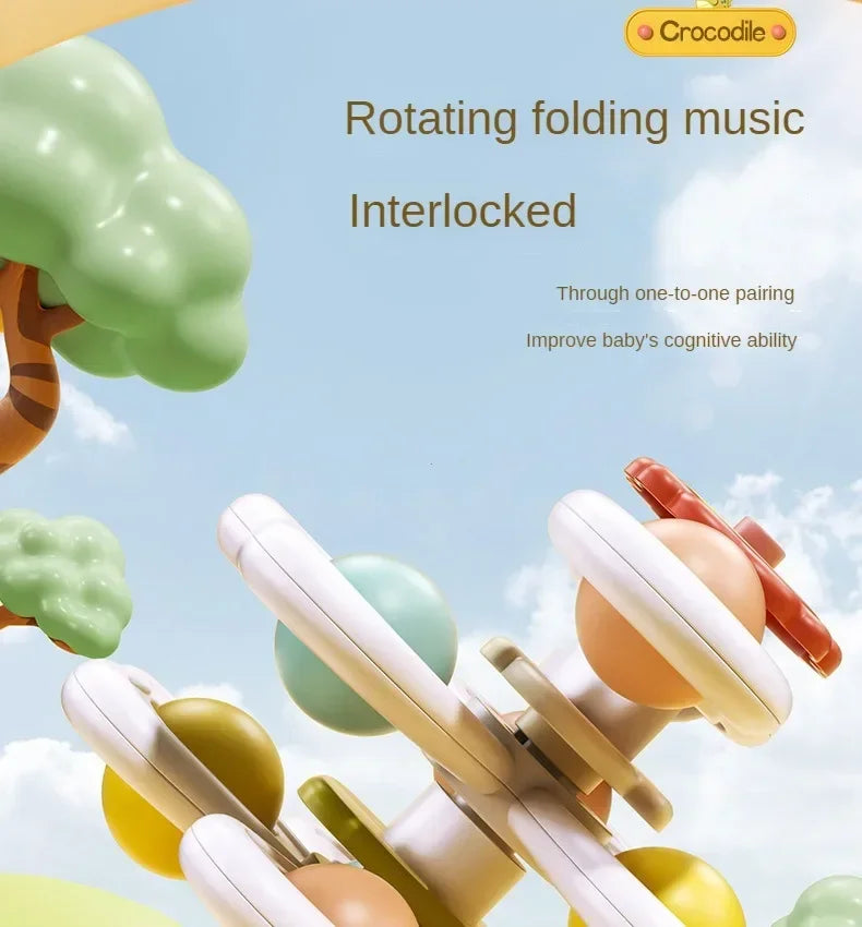 3PCS Suction Cup Rotating Toy for  Hand-eye Coordination Educational Training, Bath & Travel toy, Birthday Christmas Gift