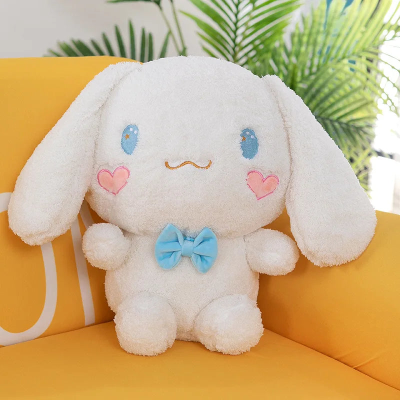 25-55CM Sanrio Kawaii Cinnamoroll Plush Toys Pillow Stuffed Animal Dog Cute Soft Doll Birthday Cartoon Anime Kids Christmas Toys
