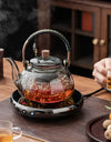 Glass Kettle Household Tea Set Small Steaming Teapot Electric Clay Stove Set