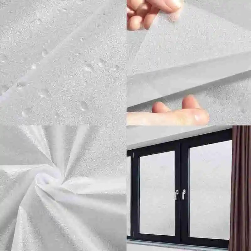 1/2M Matte Window Film Privacy UV Protection Stained Vinyl for Glass Static Cling Frosted Decorative Window Sticker for Home