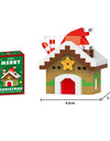 Knew Built Christmas Micro Mini Building Blocks Toys - Santa Claus, Christmas Tree, Reindeer, Snowman Elements - Perfect Gifts