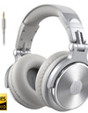 Wired HiFi Headphones Professional Studio DJ Headphones With Mic Over Ear Hi-Res Headset Monitoring For AMP Guitar Phone