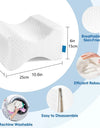 Memory Foam Knee Pillow for Orthopedic Sciatica Back Leg Hip Align Spine Pregnancy Body Pillows Back Support for Side Sleepers