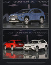 1:24 Scale RAV4 Camry Model Car Toy Metal Diecast Simulation Collection Sound & Light Vehicles Models Hobby Ornaments Gifts