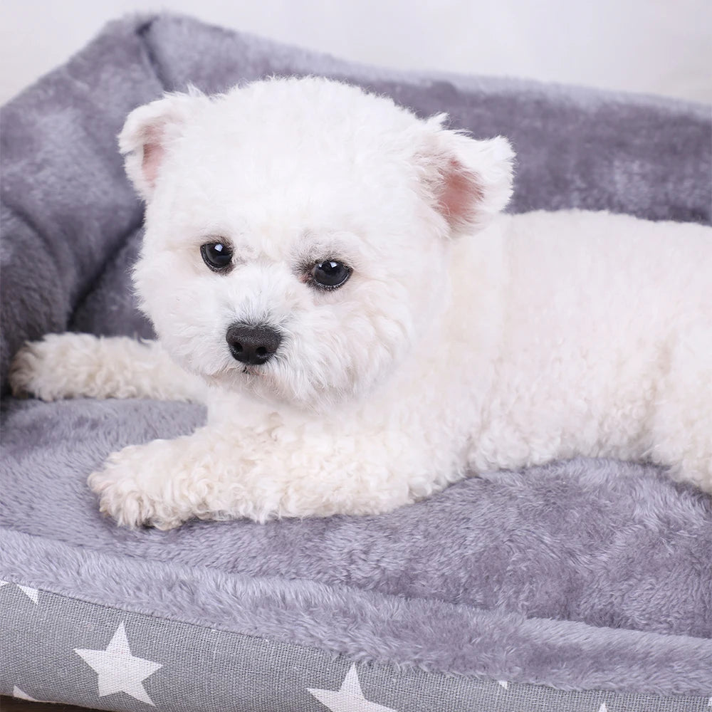 Washable Plush Pet Mat Bed Cushion for Dogs and Cats