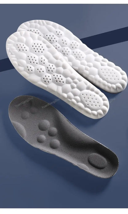 4D Sports Shoes Insoles Super Soft Running Insole for Feet Shock Absorption Baskets Shoe Sole Arch Support Orthopedic Inserts