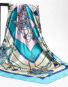 Scarves For Women Print Silk Satin Head Scarf Female Luxury Brand Square Shawl Large Hijab Scarfs