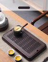 Home And Kitchen Wooden Tray Rectangle Bamboo Tea Tray For Chaban Tea Table Coffee And Tea Tools  Decorative Tray