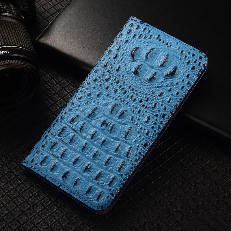 Luxury Genuine Leather Wallet Flip Case for Samsung Galaxy S26 / S25 / S24 / S23 / S22 / S21 / S20 Ultra, Plus, FE – Magnetic Kickstand Vintage Business Cover