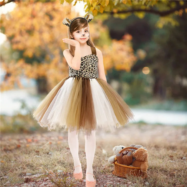 Animal Cosplay Tutu Dress with Accessories Party Costume
