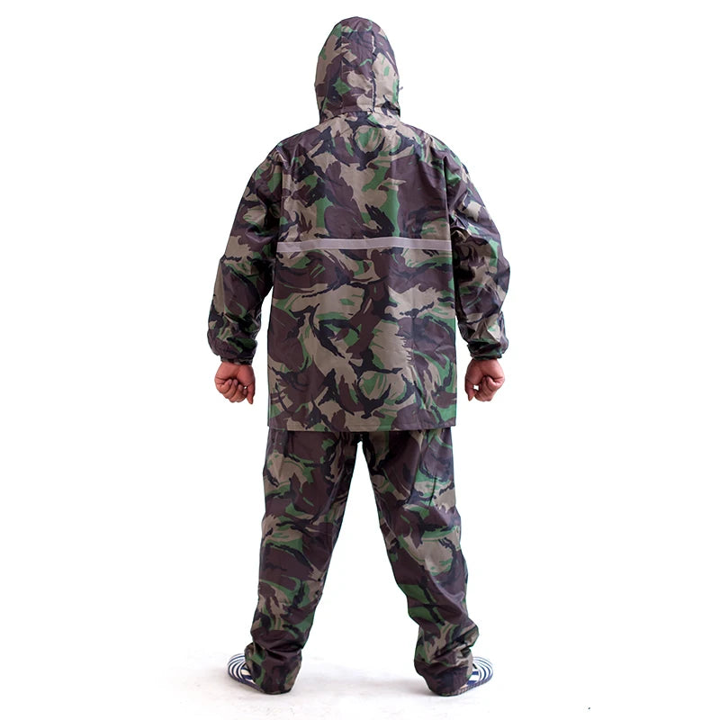 Rain Coat Men Black Impermeable Rain Jacket Suit Riding  Adult Rain Poncho  Large Size Raincoat Single Double Layer