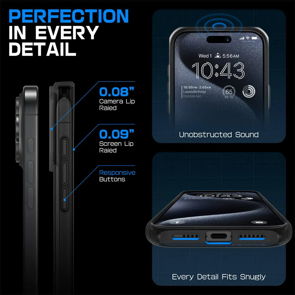 For iPhone 16 Pro Case with Camera Control Capture Button UB Mag Stand Series Slim Protective  Phone Case