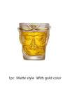 Sun Wukong Monkey Wine Glass 3d Whiskey Cup Short Drinking Liquor Glass Transparent Soju Brandy TeaCup Glassware For Wine Coffee
