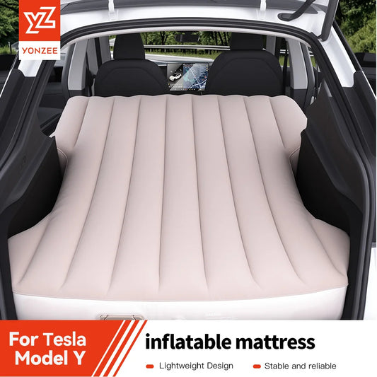 Self Inflating Car Mattress for Tesla Model Y Juniper 2021 2026 Inflatable Travel Camping Bed