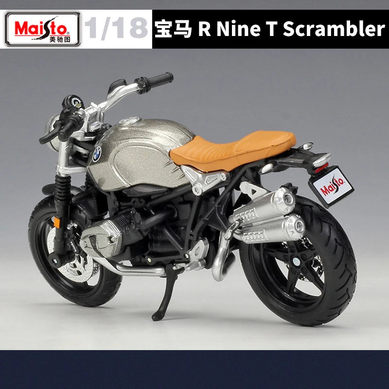 1 18 Scale BMW R Nine T Scrambler Diecast Motorcycle Model