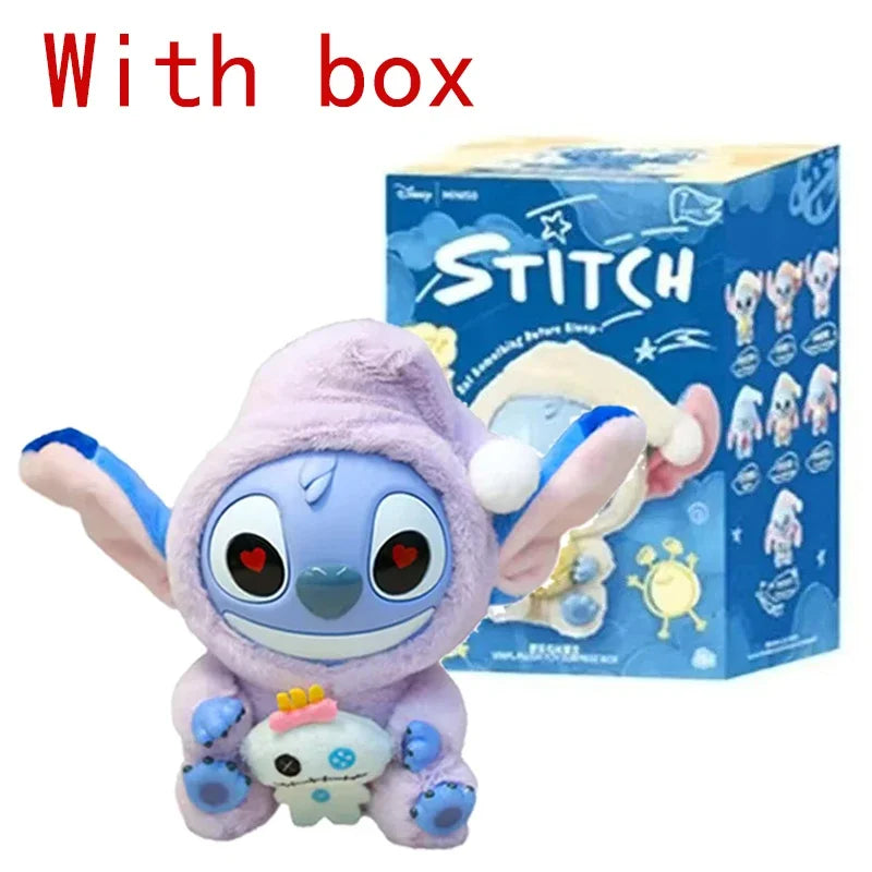 New Disney Stitch Eat Sleep Series Vinyl Pendant Cute Plush Doll Mystery Box Cosplay Accessories Holiday Gift