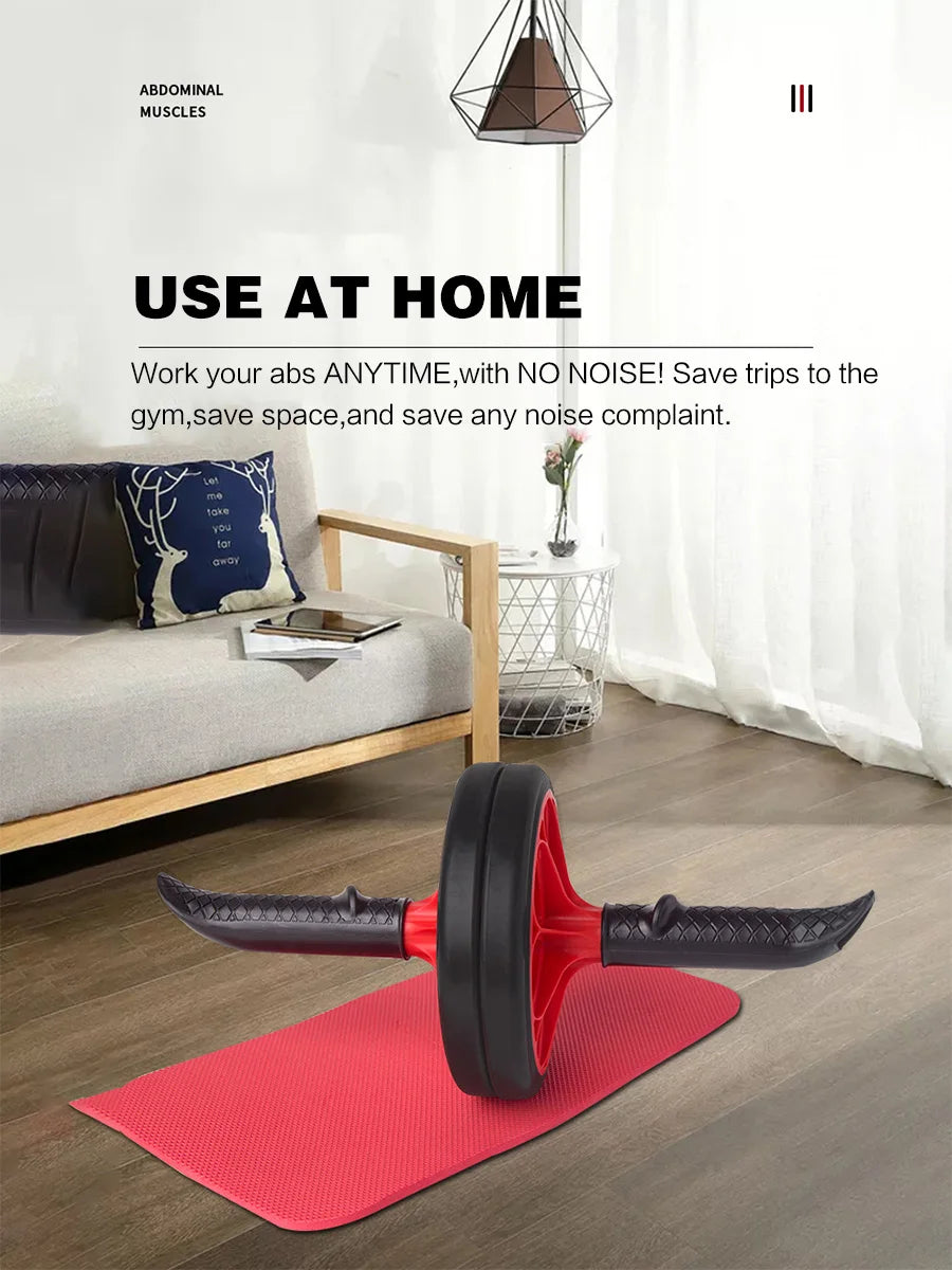 Ab Roller Wheel, Abs Workout Equipment for Abdominal & Core Strength Training, Exercise Wheels for Home Gym, Fitness Equipment