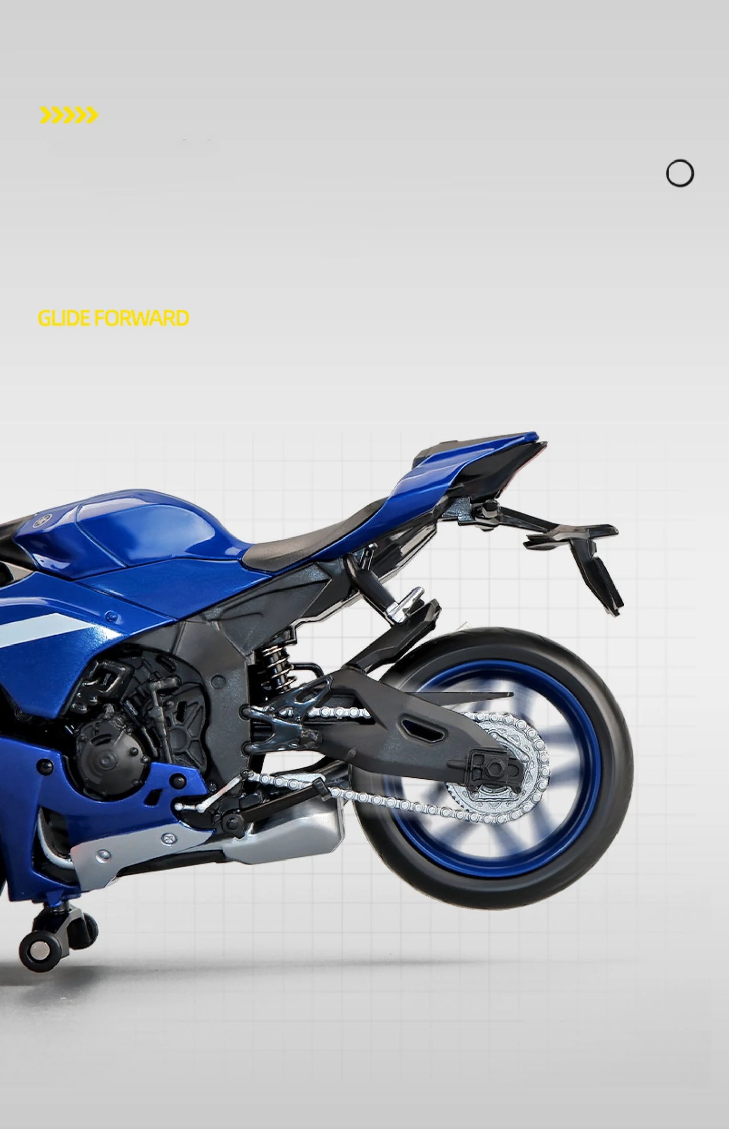 1/12 Scale Yamaha YZF-R1M Motorcycle Model Toy Alloy Diecast Simulation Models Motor Cycle Collection Decoration Boys Toys Gifts