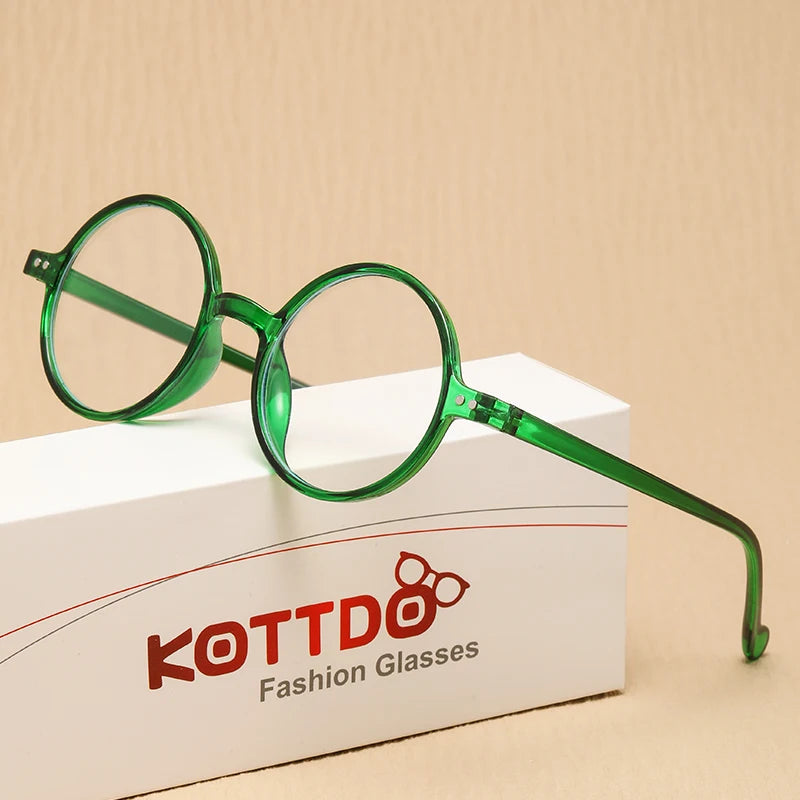 Fashion Reading Glasses Clear Lens Vintage Round Eyewear Hyperopia Presbyopia Reading Eyeglasses +1.0 +1.5 +2.0 +2.5