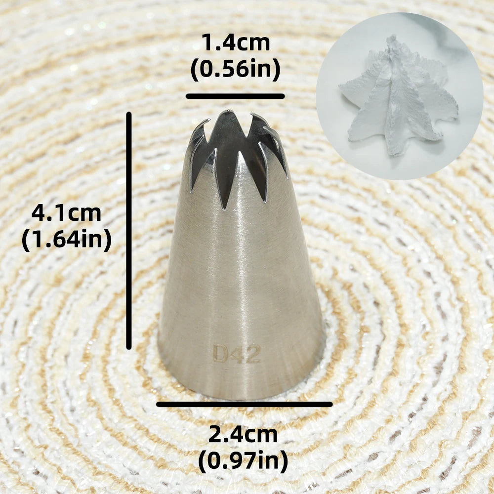 Multiple Large Metal Cake Cream Decoration Tips Pastry Tools Stainless Steel Piping Icing Nozzle Cupcake Head Dessert Decorators