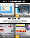 UV400 Polarized Photochromic Driving Sunglasses for Men and Women