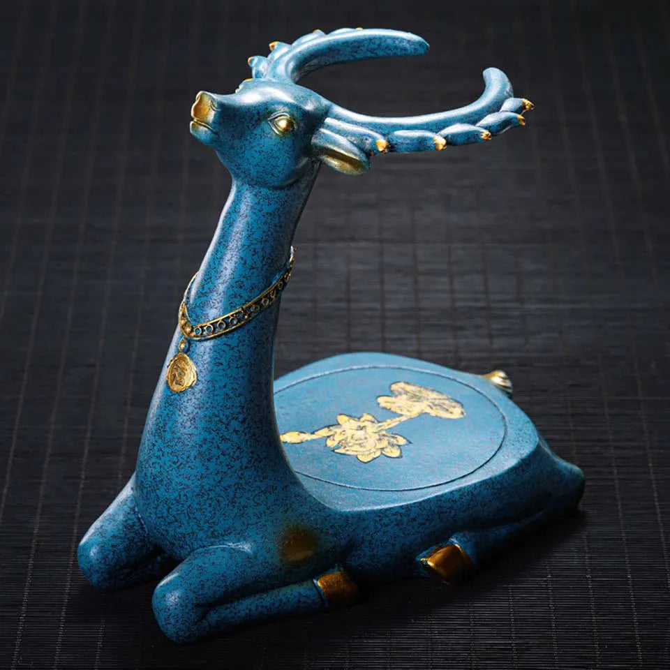 Kungfu Glass Tea Set, Creative Deer Teapot,  Water Diversion, Tea Infuser, Turkish Drip Pot with Base