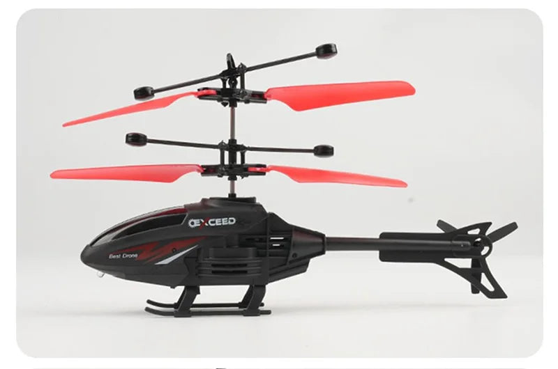 2 Channel Gesture Control Suspension Helicopter RC Remote Induction Aircraft With Charging LED Light Toy for Boys