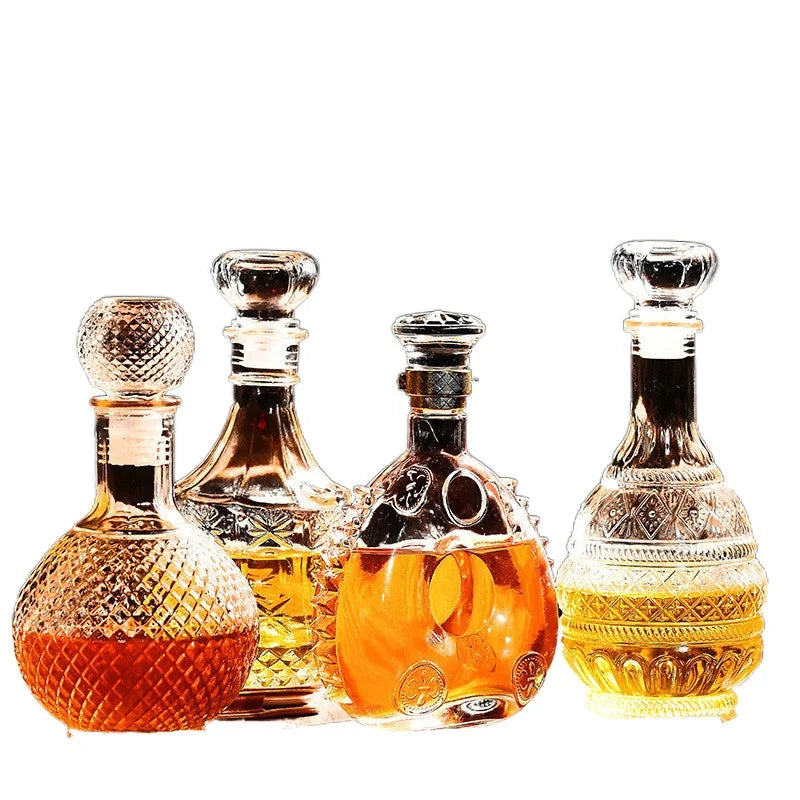 3 styles barware wine glass bottle 1000ml lead-free glass whiskey decanters for Liquor Scotch Bourbon