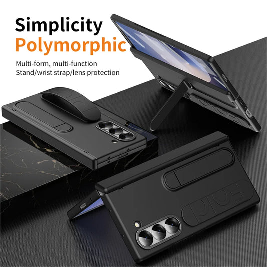 For Samsung Galaxy Z Fold 6 5 4 3  Hinge (with pen) Case Shockproof Full Screen Protector Tempered Glass Folding Cover